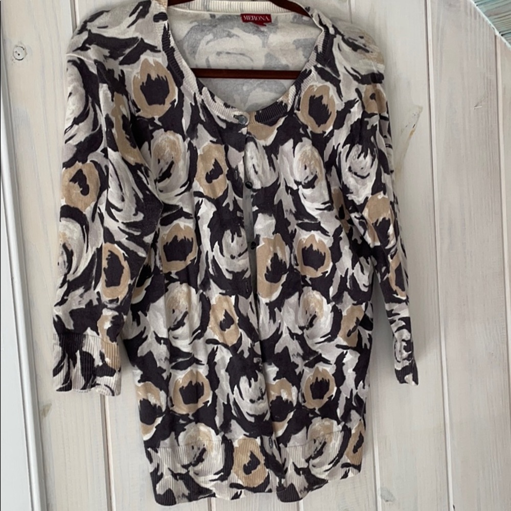 Printed Cardigan